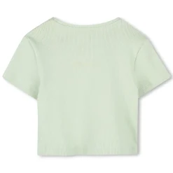 Plain T-shirt with embroidery