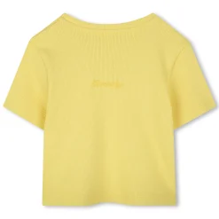 Plain T-shirt with embroidery