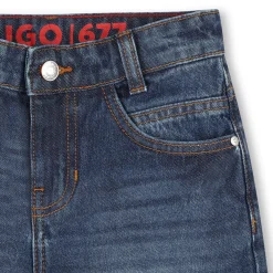 5-pocket denim Bermuda shorts