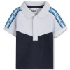 Polo shirt with sleeve trim