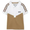 Polo shirt with sleeve trim