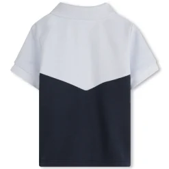 Polo shirt with sleeve trim