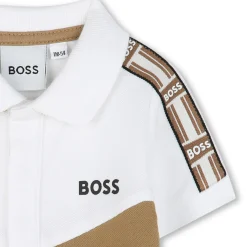 Polo shirt with sleeve trim