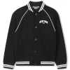 Press-stud logo jacket