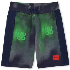 Printed Bermuda jogging shorts