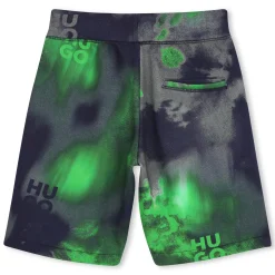 Printed Bermuda jogging shorts