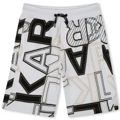 Printed cotton Bermuda shorts