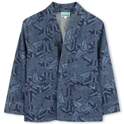 Printed denim jacket