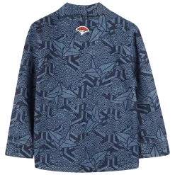 Printed denim jacket