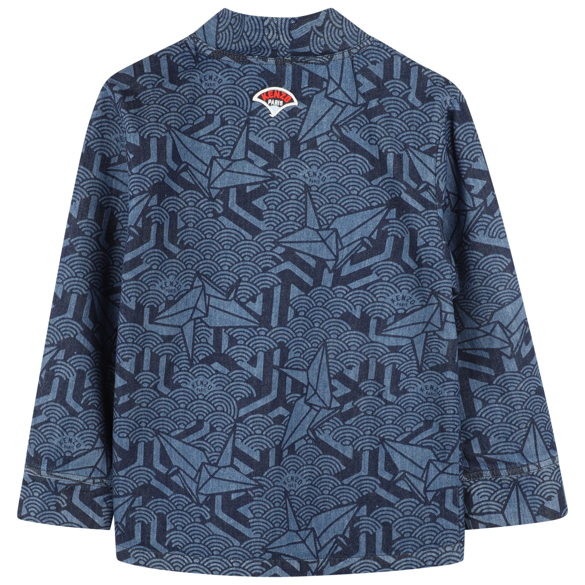 Printed denim jacket