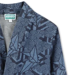 Printed denim jacket