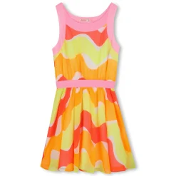 Printed dress with straps