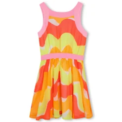 Printed dress with straps