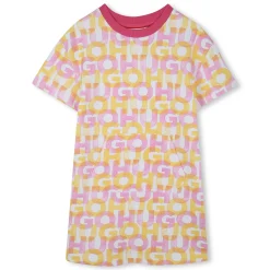 Printed fleece dress