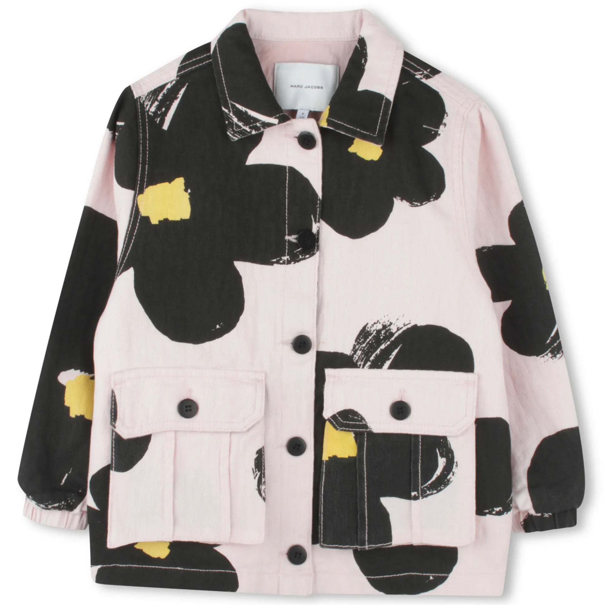 Printed jacket with pockets