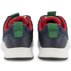 Printed lace-up trainers