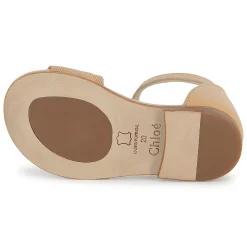 Printed leather sandals