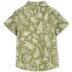 Printed poplin shirt