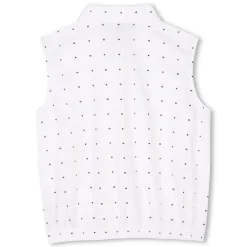 Printed sleeveless blouse