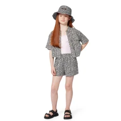Printed viscose shorts
