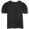 Puff-sleeved T-shirt