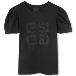 Puff-sleeved T-shirt