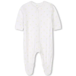 Pyjamas with snap fasteners