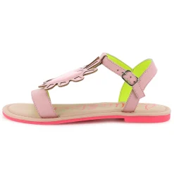 Sandals with buckled strap