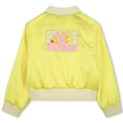 Satin jacket with badge