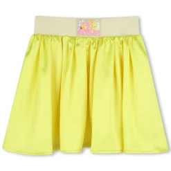 Satin skirt with badge