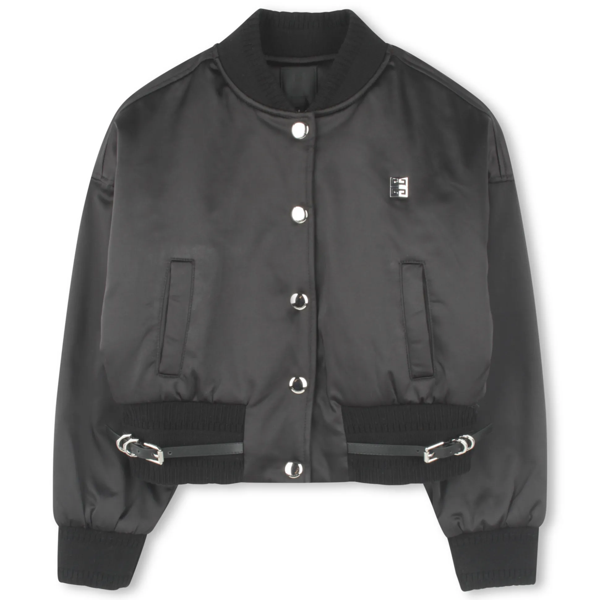 Satin snap fastener jacket