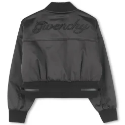Satin snap fastener jacket