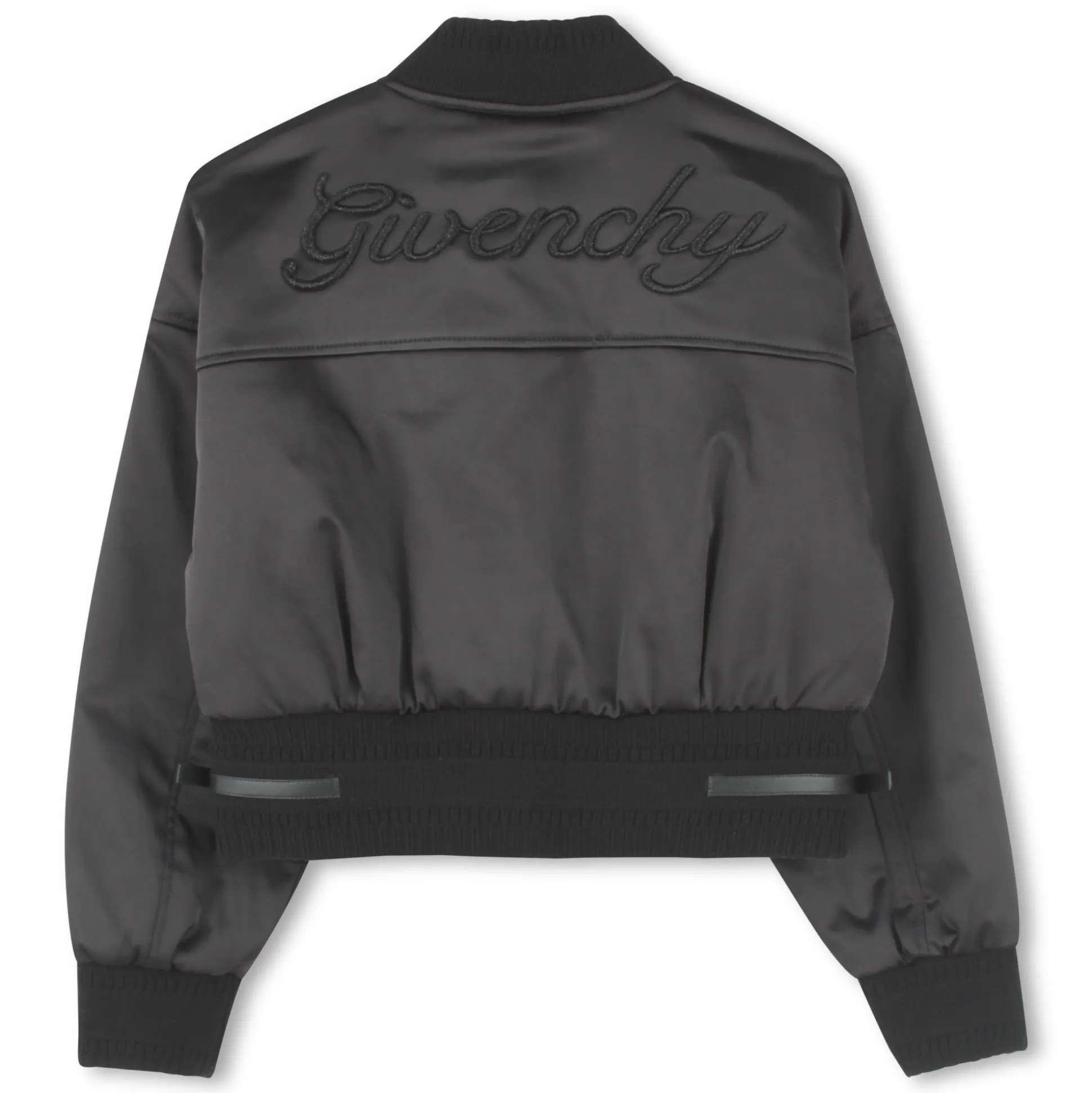 Satin snap fastener jacket