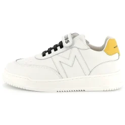 Self-adhesive leather trainers