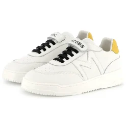 Self-adhesive leather trainers