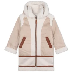 Shearling-style coat