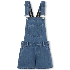 Short denim dungarees