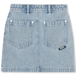 Short denim skirt
