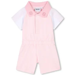Short panelled romper