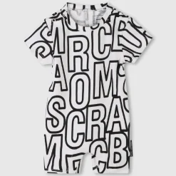 Short printed romper