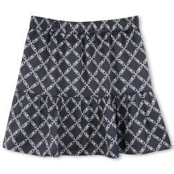 Short satin skirt