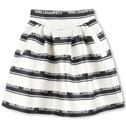 Short striped skirt