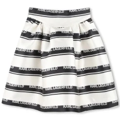 Short striped skirt