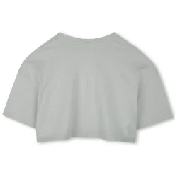 Short T-shirt with large logo