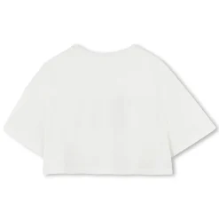 Short T-shirt with large logo