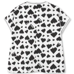 Short-sleeved cotton blouse