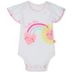 Short-sleeved cotton bodysuit
