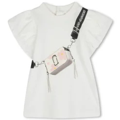 Short-sleeved cotton dress