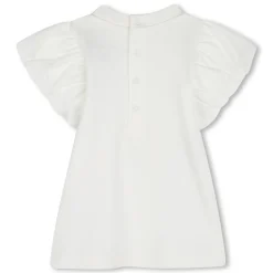 Short-sleeved cotton dress
