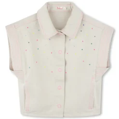 Short-sleeved cotton jacket